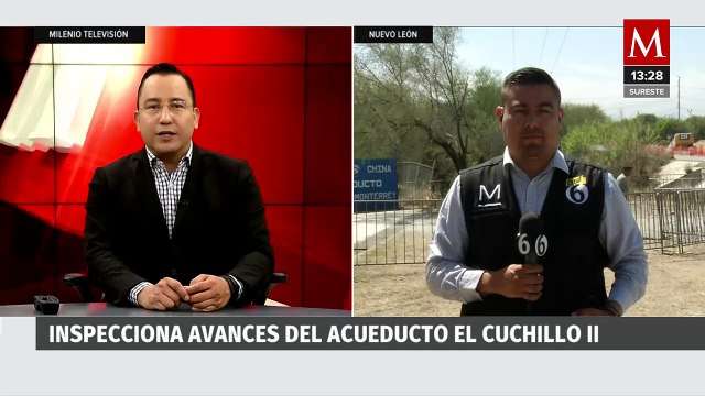 Asegura AMLO que en septiembre concluyen obras del acueducto El Cuchillo II