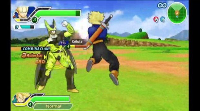 Dragon Ball Z: Tenkaichi Tag Team Español - Trunks SS (Espada) y Trunks SS (Niño) VS Cell RJ ANDA