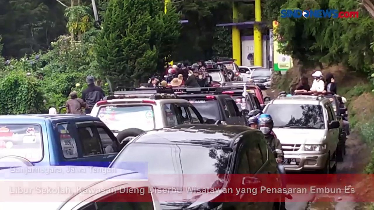 Libur Sekolah, Kawasan Dieng Diserbu Wisatawan yang Penasaran Embun Es