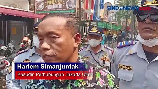 Parkir Sembarang di Trotoar, Puluhan Kendaraan Terjaring Razia Gabungan di Jakarta Utara