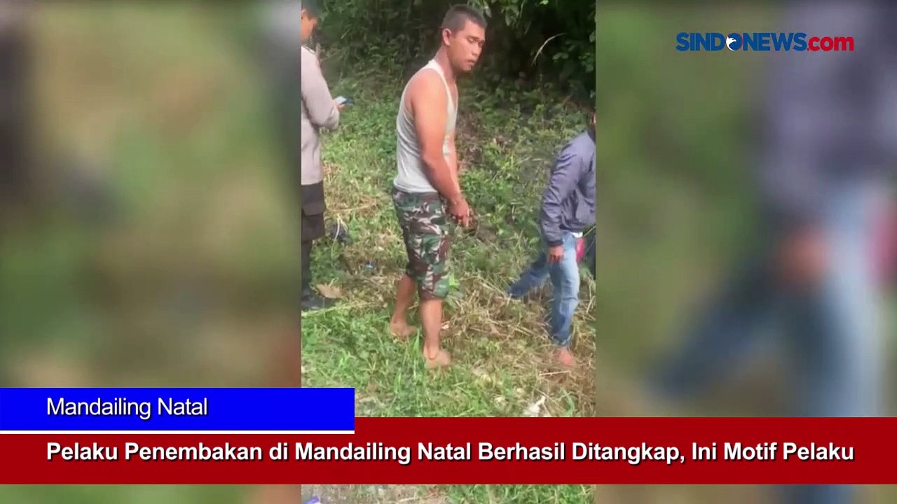 Pelaku Penembakan di Mandailing Natal Berhasil Ditangkap, Ini Motif Pelaku
