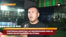 Continúan abiertas las inscripciones para el curso de entrenador de fútbol infanto-juvenil