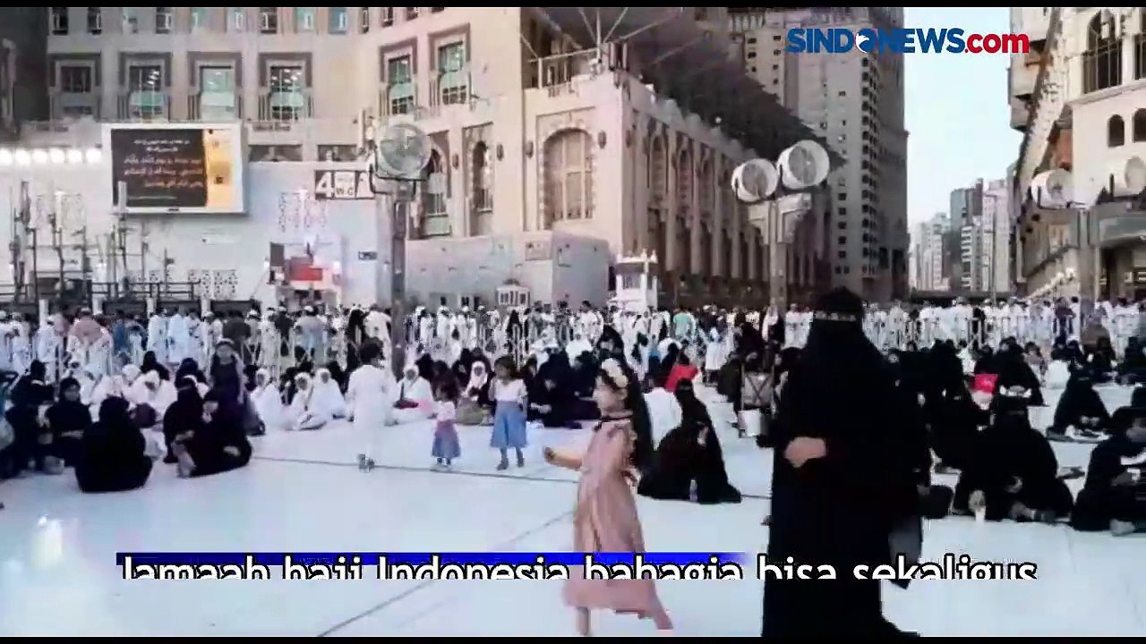Jemaah Haji Indonesia Rayakan Idul Adha di Mekah, Anak-anak Arab Saudi Tampil Modis