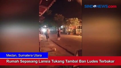 Rumah Sepasang Lansia Tukang Tambal Ban Ludes Terbakar