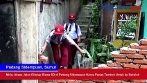 Miris, Akses Jalan Ditutup Siswa SD di Padang Sidempuan Harus Panjat Tembok Untuk ke Sekolah