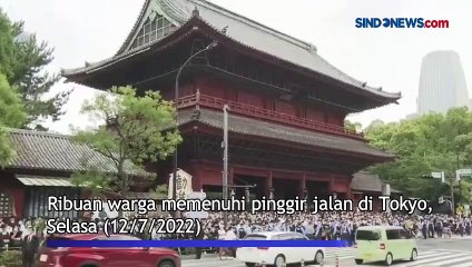 Ribuan Warga Jepang Histeris Beri Penghormatan Terakhir untuk Shinzo Abe