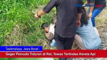 Geger Pemuda Tiduran di Rel, Tewas Terlindas Kereta Api