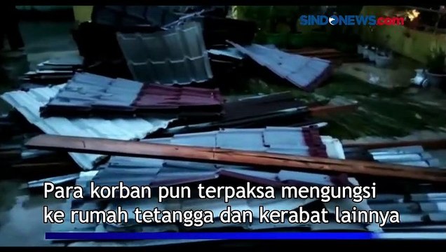 Diterjang Hujan Deras dan Angin Kencang, 4 Rumah Rusak di Simalungun*