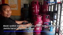 Harga LPG Nonsubsidi Mahal di Madina, Usaha Rumah Makan Beralih ke Kayu Bakar