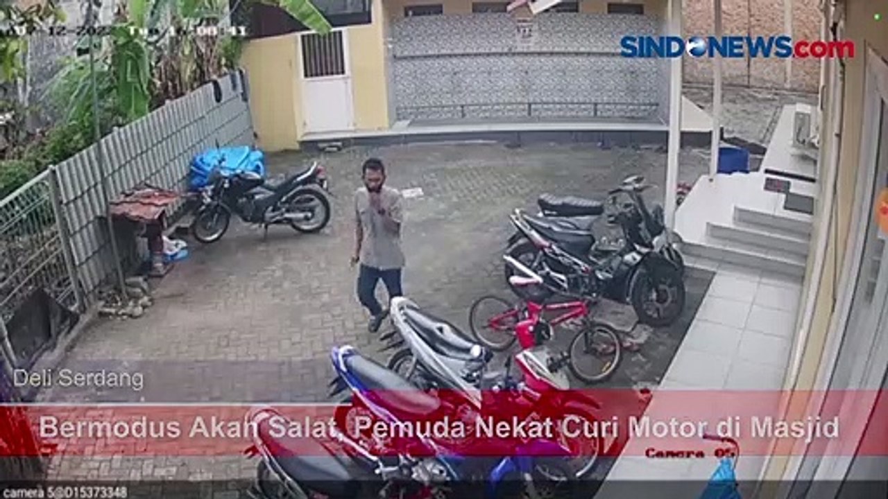 Bermodus Akan Salat, Pemuda Nekat Curi Motor di Masjid