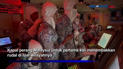Kapal Perang Malaysia untuk Pertama Kali Tembakkan Rudal di Luar Perairan Sendiri