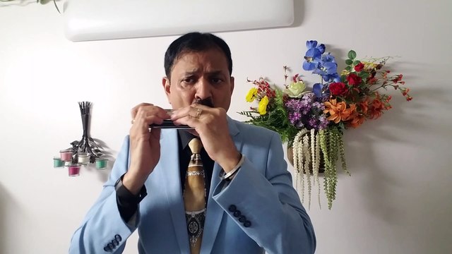 Piya Tose Naina Lage Re-Film Guide 1965-Vintage Song on Harmonica Live Performance by Mukund Kamdar