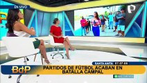 Santa Anita: partidos de fútbol terminan en batalla campal cerca a la municipalidad
