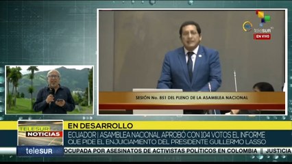 Asamblea Nacional aprobó informe enjuiciamiento del pdte. Lasso