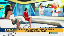 Mujer denuncia el robo de su camioneta Hilux en la puerta de su casa en Miraflores
