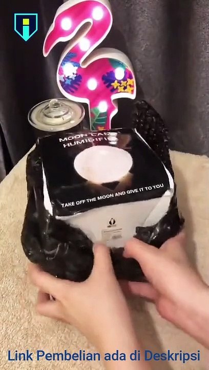 3D Air Humidifier Moon Simulation Moon Night Light Ultrasonic