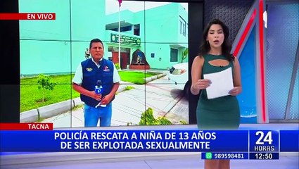 Tacna: Policía rescató a niña de 13 años de ser explotada sexualmente