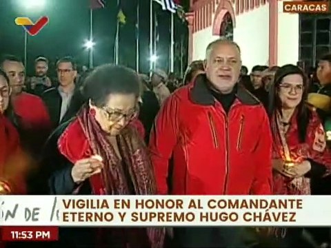 Vigilia en honor al Comandante Eterno de la Revolución Bolivariana Hugo Chávez Frías