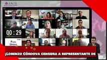 ¡VEAN! ¡Lorenzo Córdova censura a representante de Morena por balconear sus excesos en el INE!