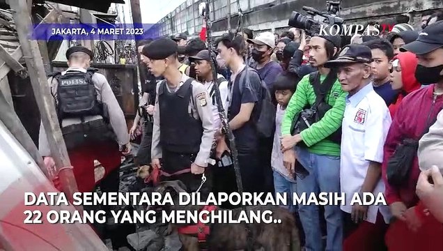 Anjing Pelacak Diterjunkan Cari Warga Hilang Kebakaran Hebat Depo Pertamina Plumpang
