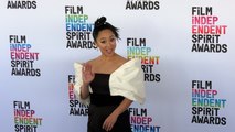 Stephanie Hsu 2023 Film Independent Spirit Awards Blue Carpet