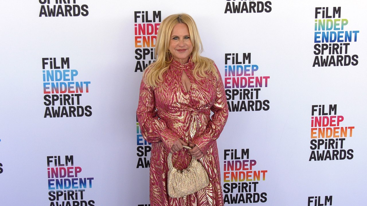 Patricia Arquette 2023 Film Independent Spirit Awards Blue Carpet