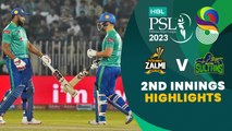 2nd Innings Highlights | Peshawar Zalmi vs Multan Sultans | Match 27 | HBL PSL 8 | MI2T