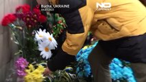 Relatives remember eight Ukrainian men killed in Bucha during the Russian occupation