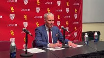 Andy Enfield discusses USC men's basketball's 68-65 win over Arizona State