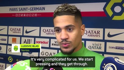 Скачать видео: FOOTBALL: Ligue 1: 'PSG are just too good' - Nantes striker Blas' frank assessment of Ligue 1 leaders