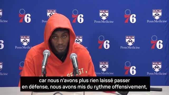 76ers - McDaniels : C'était vraiment comme une atmosphère de playoffs