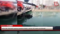 Adana'da otomobil sulama kanalına düştü, sürücü 20 metre sürüklendi