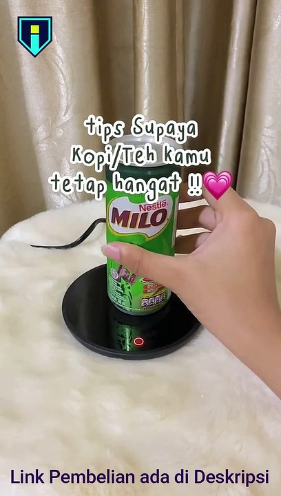 Electric Heating Coaster Pad Tea Coffee Warmer Penghangat Teh Kopi