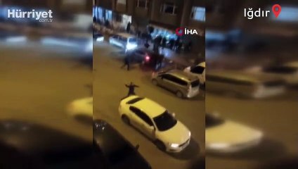 Iğdır'da iki grup arasında taş, sopa ve bıçaklı kavga