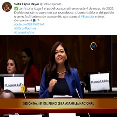 ✅ La historia juzgará el papel que cumpliremos este 4 de marzo de 2023.