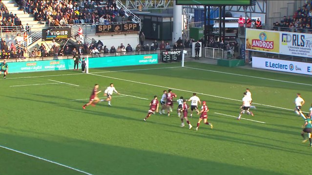 TOP 14 - Essai de Santiago CORDERO (UBB) - CA Brive - Union Bordeaux-Bègles - Saison 2022:2023