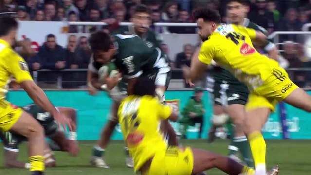 TOP 14 - Essai de Emilien GAILLETON 2 (SR) - Section Paloise - Stade Rochelais - Saison 2022:2023