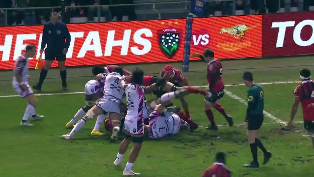 TOP 14 - Essai de Duncan PAIA'AUA (RCT) - RC Toulon - Stade Français Paris - Saison 2022:2023