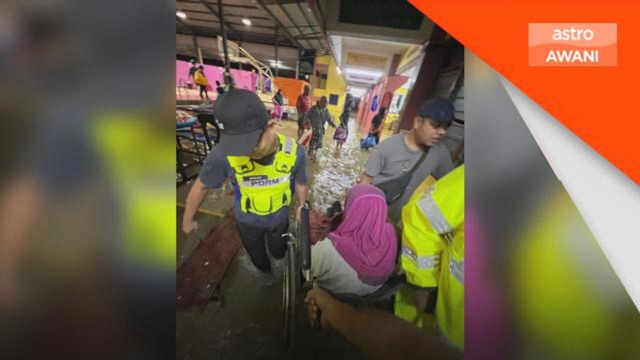 Banjir Johor | PPS dinaiki air, mangsa dipindah...