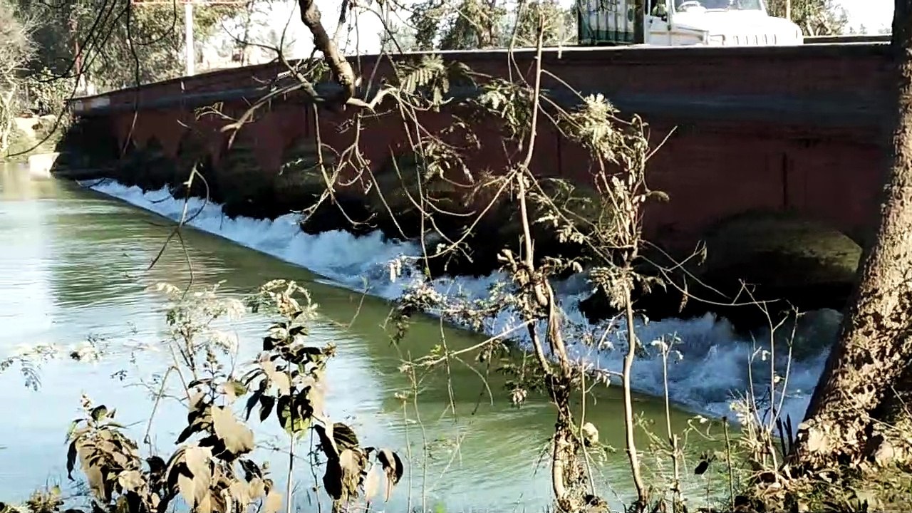 Water fall in river