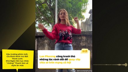 Hậu trường phim mới,  Gia Đình Mình Vui Bất Thình Lình: Khả Ngân liên tục nhắc “chồng” Thanh Sơn về style ăn mặc, các thành viên gia đình ai cũng là cây hài