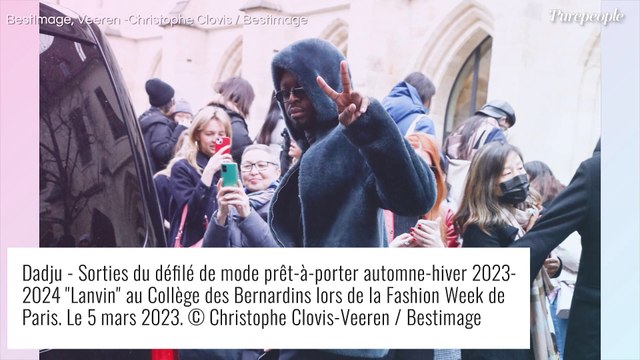 Camélia Jordana sublime en robe fendue, Avril Lavigne marche sur son manteau XXL au défilé Lanvin