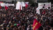 Imágenes de la manifestación y los altercados en Atenas