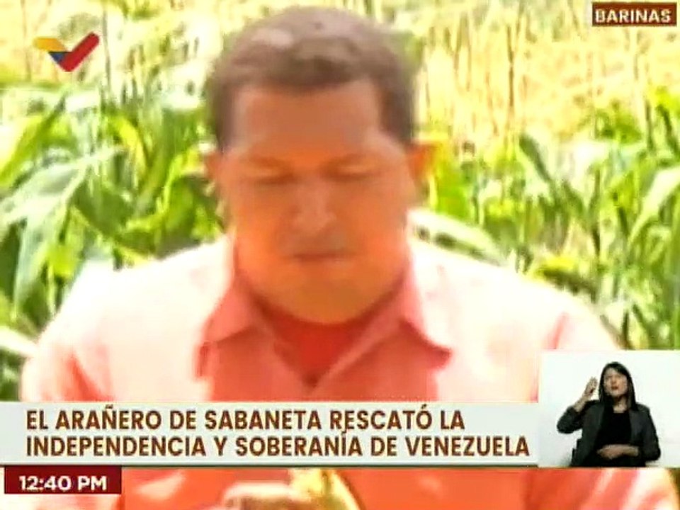 Desde la Tierra de nuestro Cmdte. Chávez, edo. Barinas, sus habitantes, lo recuerdan con amor