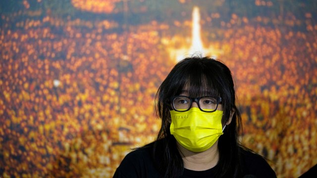 '톈안먼 시위 추모 집회' 홍콩 활동가 3명 유죄 선고 / YTN