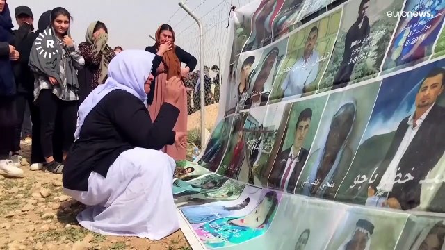 شاهد: فتح مقبرة جديدة تضم رفات إيزيديّين قتلهم تنظيم داعش في سنجار