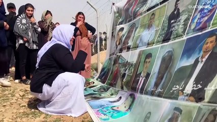 شاهد: فتح مقبرة جديدة تضم رفات إيزيديّين قتلهم تنظيم داعش في سنجار