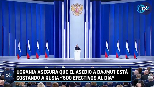Ucrania asegura que el asedio a Bajmut está costando a Rusia 500 efectivos al día