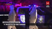 14 personas perdieron la vida en diversos hechos violentos esta semana en Nuevo León
