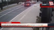Nevşehir'de freni patlayan kamyon kırmızı ışıkta bekleyen 6 aracı biçti